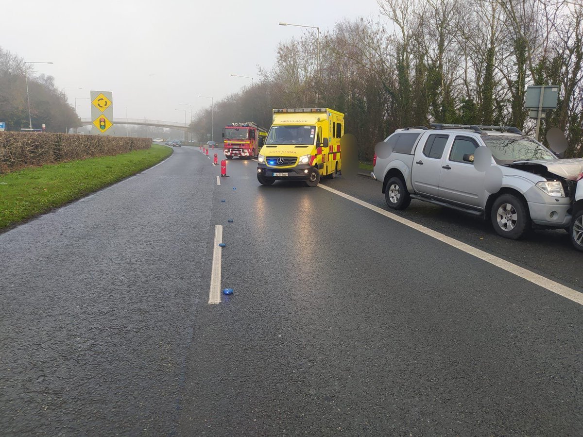 Dublin Fire Brigade: Firefighter/Paramedics from Swords Fire Station attended a two car RTC in Swords this afternoon.   Unfortunately a dog was killed when it ran on to the road and was struck before the driver could bring the car to a stop.   There were no injuries to the occupants of the cars