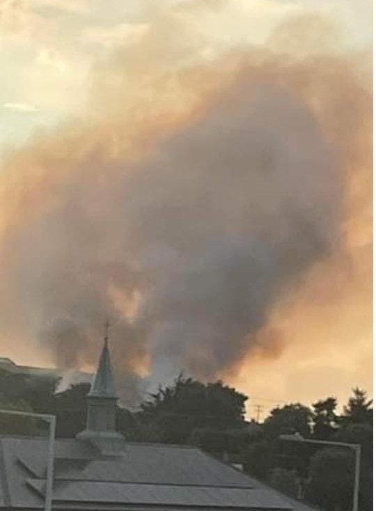 Dublin Fire Brigade:Earlier this evening firefighters from Rathfarnham and Dun Laoghaire fire stations were called to a gorse wildfire in Sandyford.  Smoke was widely visible in the area with the fire located off the Blackglen Road  fire Help prevent wildfires link